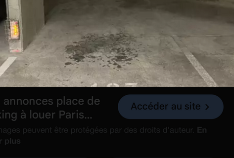 À louer une place de parking