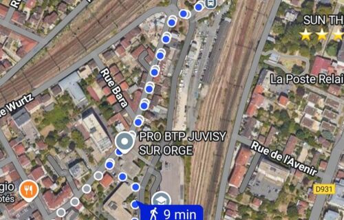 Parking à proximité de la gare de Juvisy