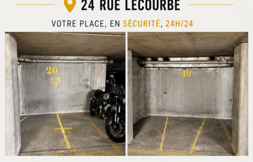 Place moto / scooter sécurisée – Paris 15e – Rue Lecourbe